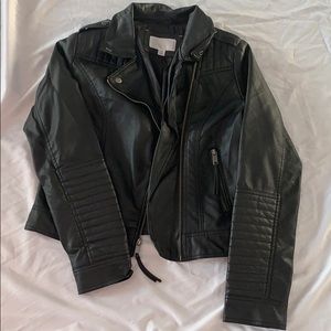 Xhilaration faux leather jacket size medium